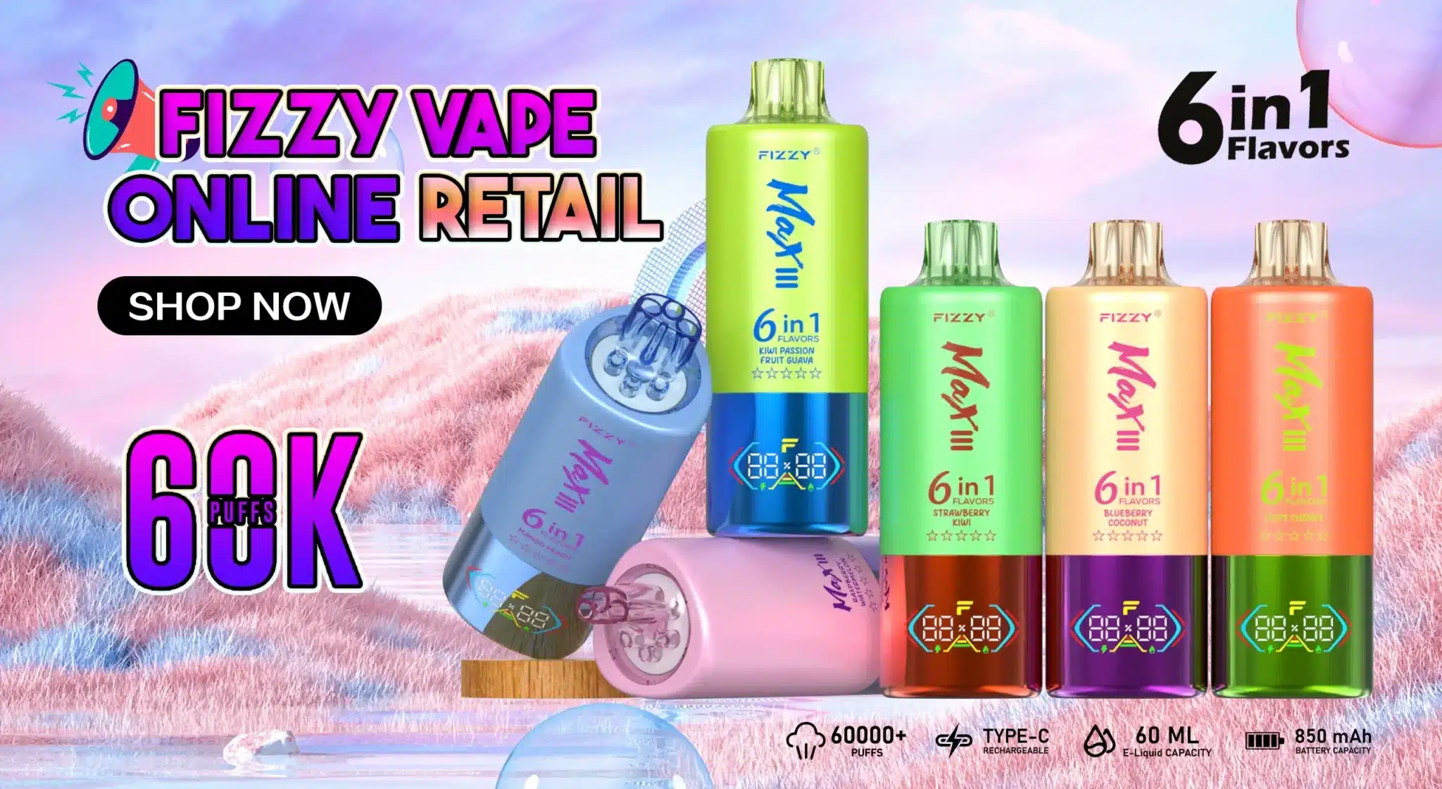 Fizzy vape devices, vibrant flavors, shop online now.