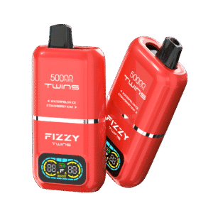 Fizzy Twins vape, watermelon and strawberry flavors.