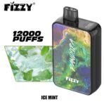 Fizzy Pandora vape, 12000 puffs, ice mint flavor.