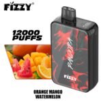 Fizzy vape, 12000 puffs, orange mango watermelon flavor