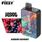 Fizzy vape, 12000 puffs, blueberry raspberry flavor