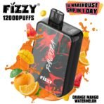 Fizzy vape, orange mango watermelon flavor, 12000 puffs.