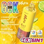 Fizzy Max III vape, 6 flavors, 60,000 puffs.