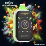 BOD Pulse Pro vape with colorful fruit explosion.
