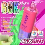 Multiflavor disposable vape with 60,000 puffs.