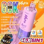 Fizzy Max disposable vape with six flavor options.
