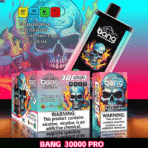 Bang 30000 Pro vape, watermelon blueberry mint flavor.