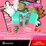 Bang disposable vape, strawberry watermelon flavor, 32000 puffs.