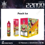 Bang Beach Peach Ice vape packaging design.