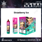 Bang Beach Strawberry Ice vape, 22000 puffs, 12 flavors