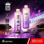 Bang Blaze vape with 60000 puffs, colorful design.