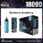 Blueberry Raspberry vape, 18000 puffs, boxed packaging