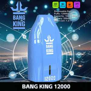 Bang King 12000 disposable vape, blue, 12000 puffs.