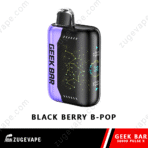 Geek Bar vape in Blackberry flavor.