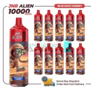 JNR Alien vape, Blue Razz Cherry flavor, 10000 puffs