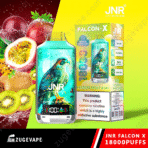 JNR Falcon X vape, passion fruit kiwi flavor.