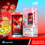 JNR Strawberry Kiwi vape with nicotine warning.