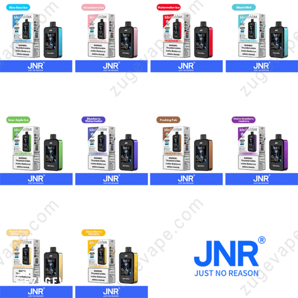 JNR MegaMax vape flavors variety