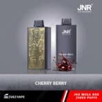 JNR Mega Box Cherry Berry vape with 25000 puffs.