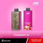 JNR Mega Box vape, strawberry ice flavor.