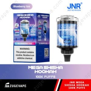 JNR Mega Shisha Hookah Blueberry Ice 100K Puffs
