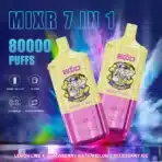 Mixr 7 in 1 vape with 80,000 puffs