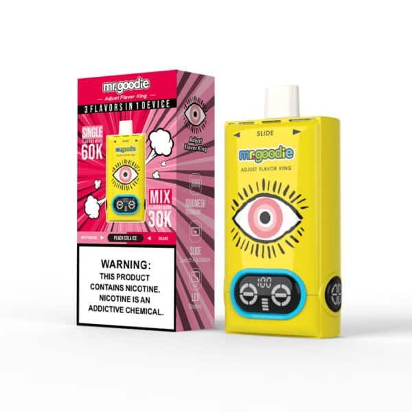 mr.goodie vape with adjustable flavors and eye design