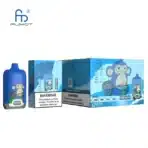 Fumot disposable vape blueberry raspberry flavor packaging.