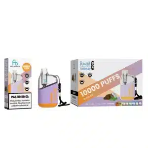 10000 puffs disposable vape packaging with warning label.