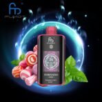 Fumot vape with strawberry mint flavor and candies.