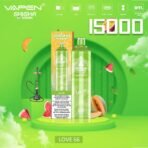 Vapen Shisha Hookah, green Love 66 flavor packaging.