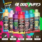 Colorful vape devices with monkey illustrations.