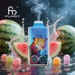 Vape device with leopard design and watermelons.