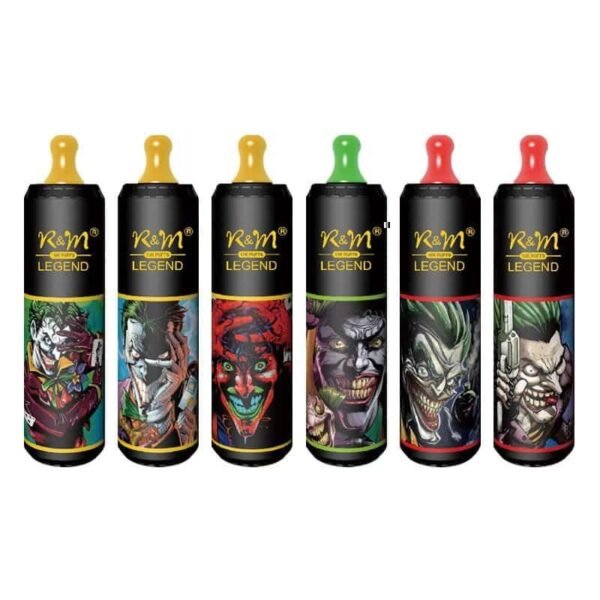 Vape products with comic character designs.