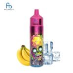 Colorful vape with bananas and ice cubes