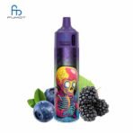 Vape with skeleton art, blueberries, blackberries