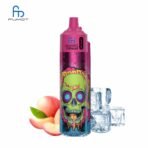 Colorful vape with ice and peach notes.