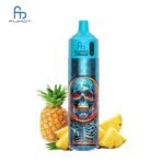 Pineapple vape with colorful skull design