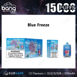 Bang Blue Freeze vape box and bottle