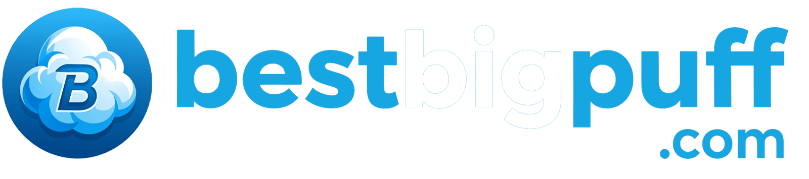 BestBigPuff logo with cloud and initial 'B'